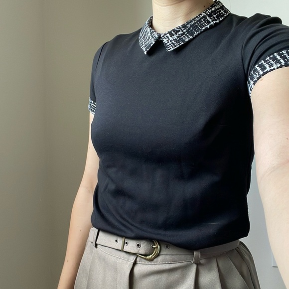 COLLARED RW AND CO TOP - Picture 1 of 5